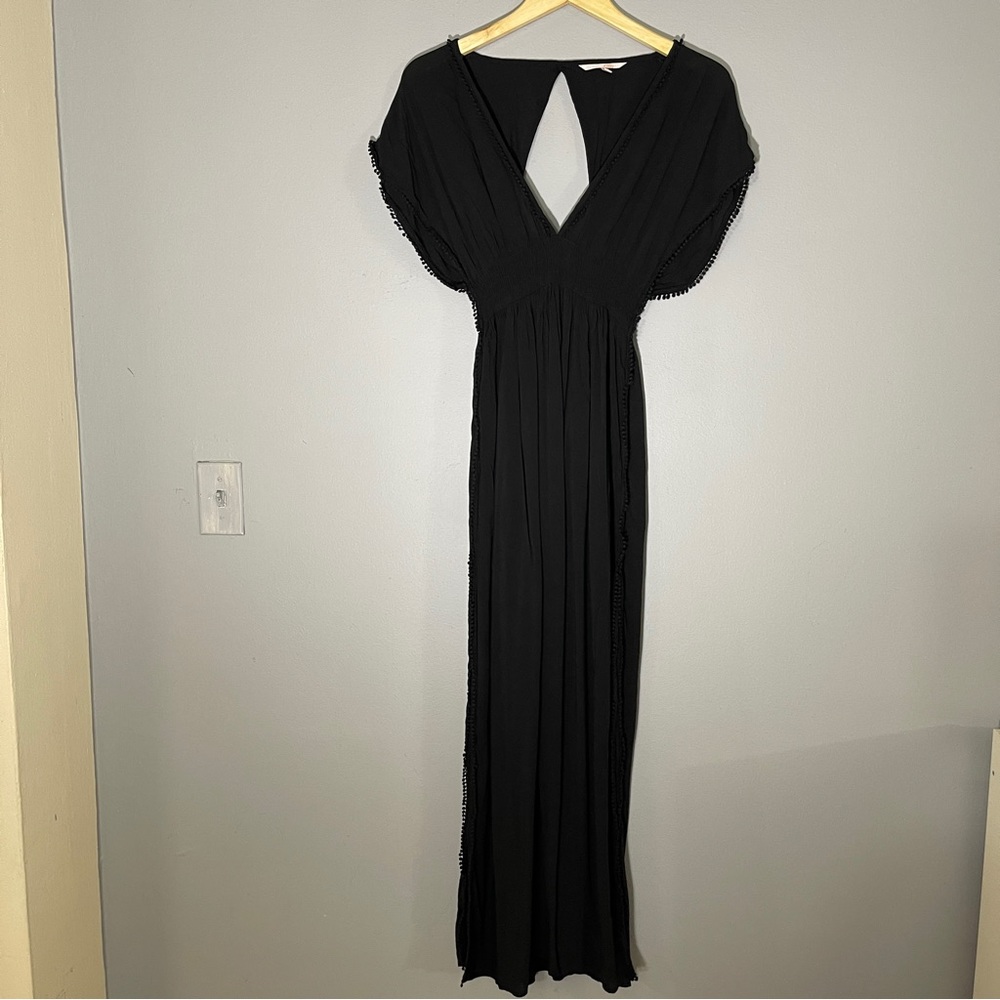 Victoria Secret Dress Size Small Womens Short Sleeve, Open Back, Black